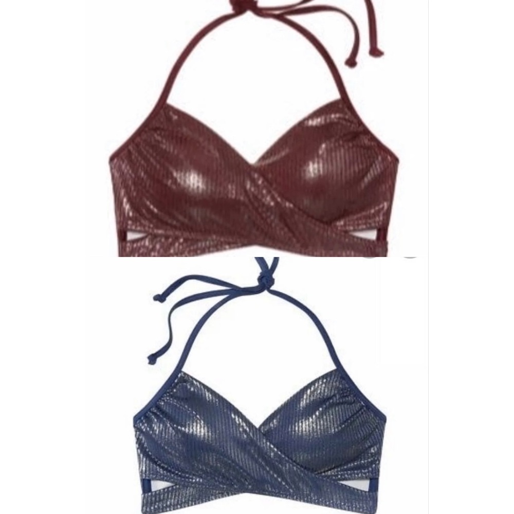 Victoria’s Secret PINK swim tops both size medium